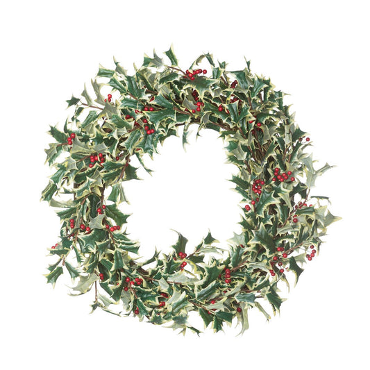Faux Holly Wreath style shot 1
