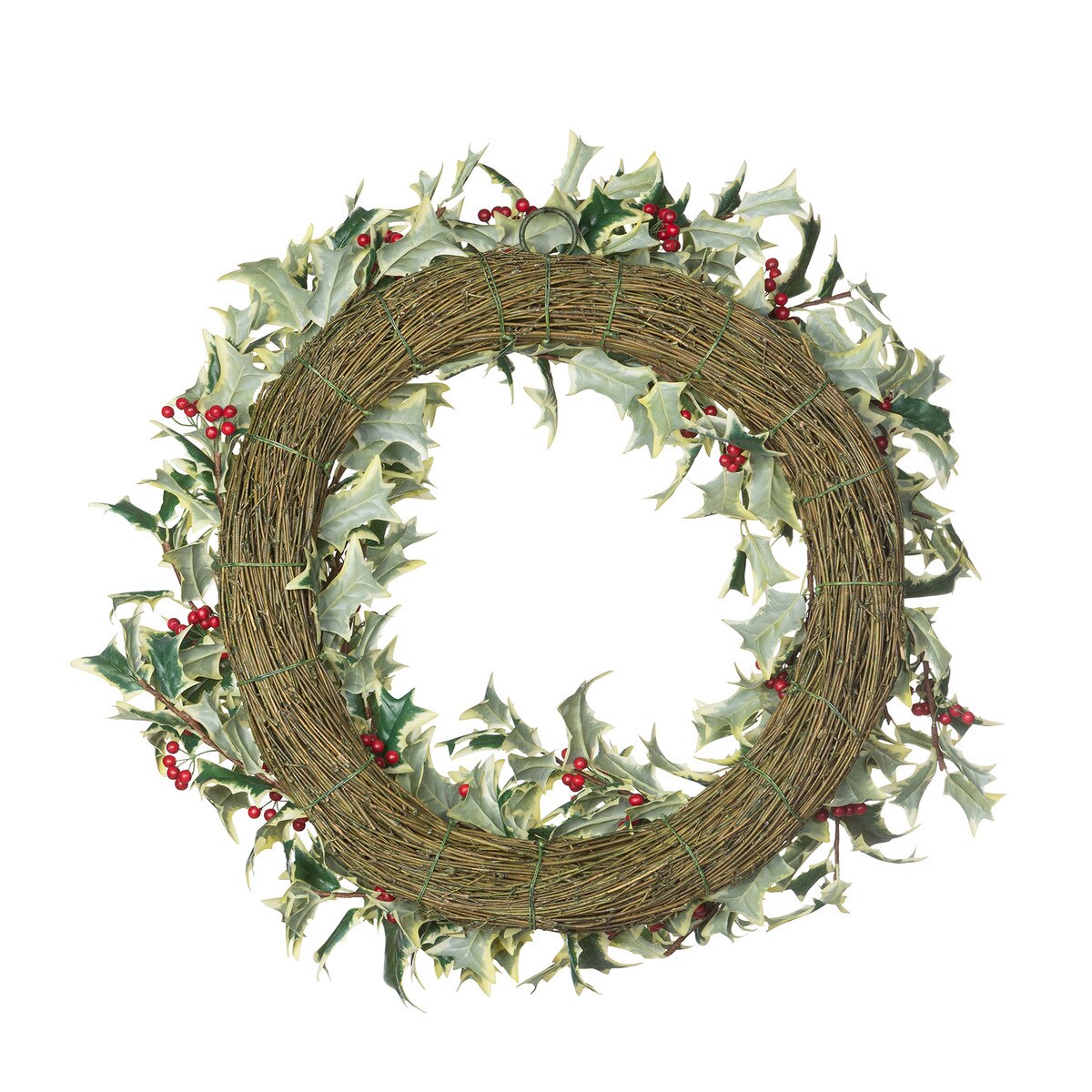 Faux Holly Wreath style shot 2