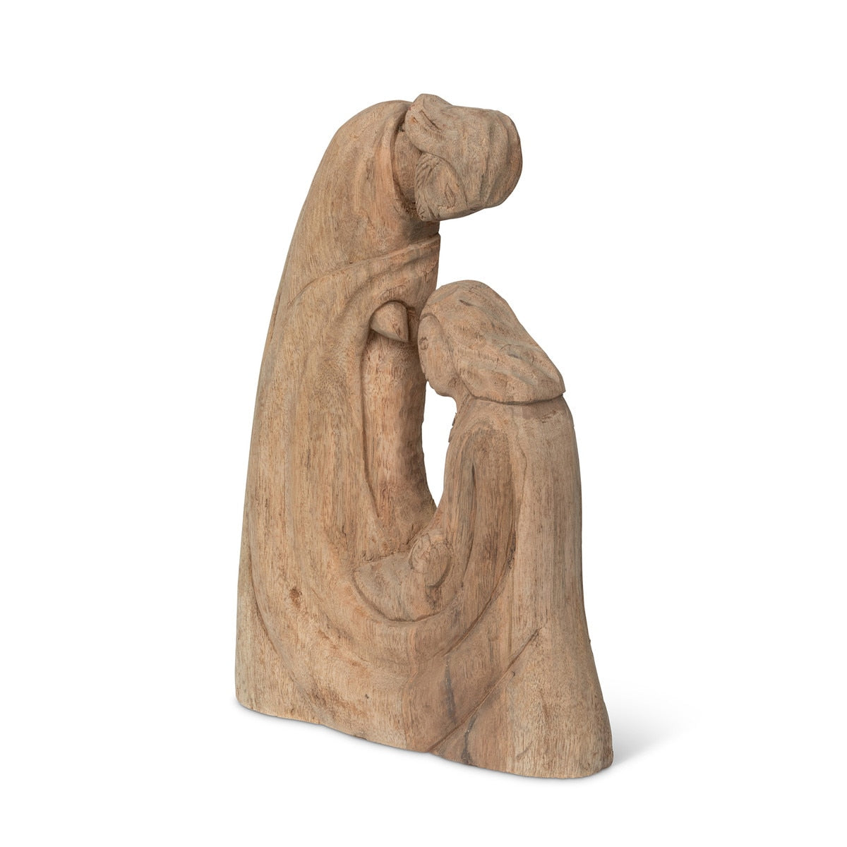 Holy Family Carved Wooden Sculpture style shot 2