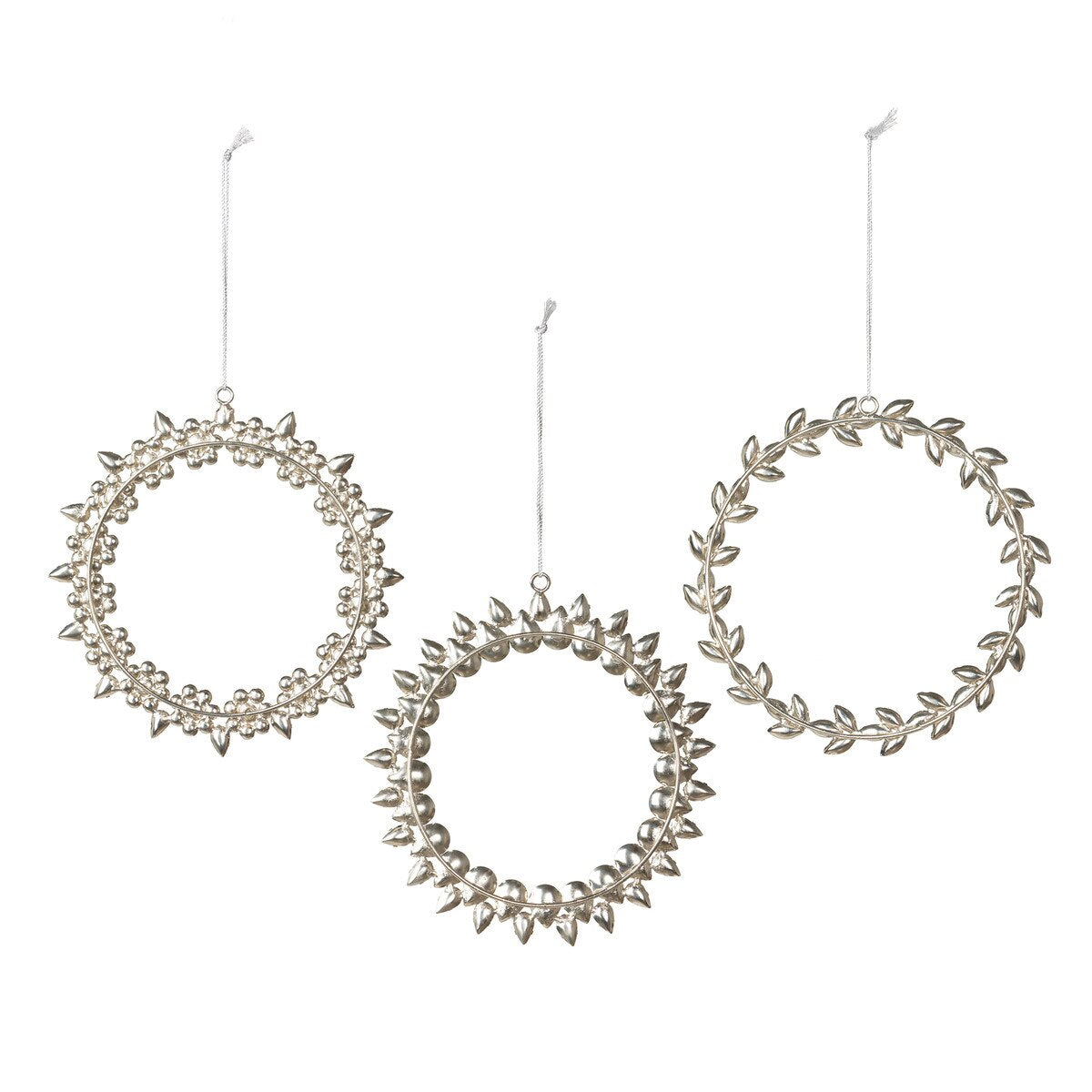Rhinestone Wreath Ornaments, 3 Assorted Styles style shot 2