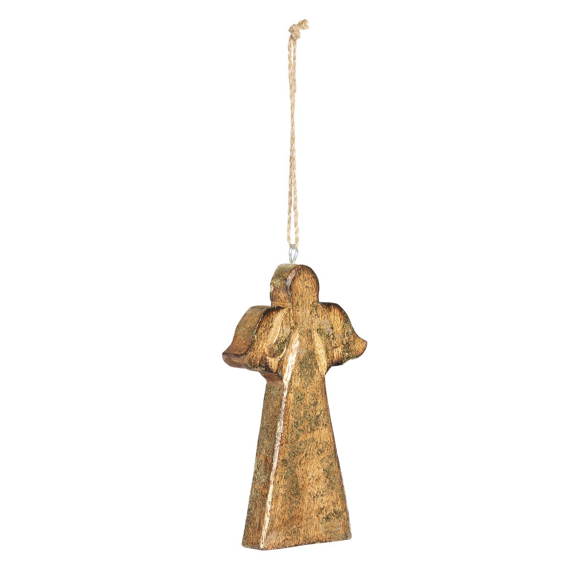 Wooden Carved Angel Ornament style shot 2