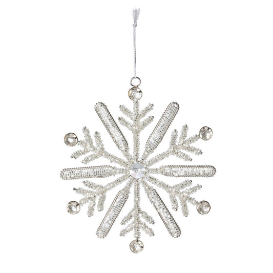 Glitter and Gem Snowflake Ornament style shot 1