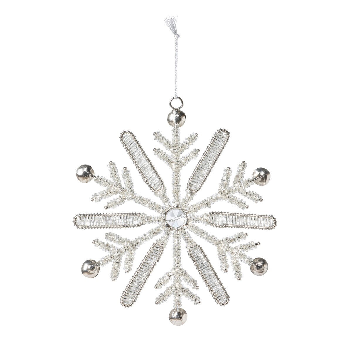 Glitter and Gem Snowflake Ornament style shot 2