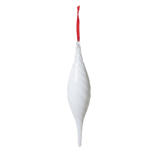Milky Way Swirl Glass Finial Drop Ornament, 12.5 in. style shot 1