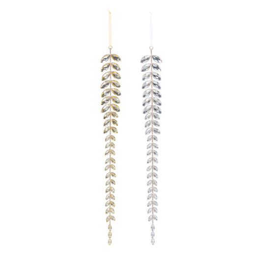 Champagne Gem Vining Drop Ornament, 2 Assorted Styles style shot 1