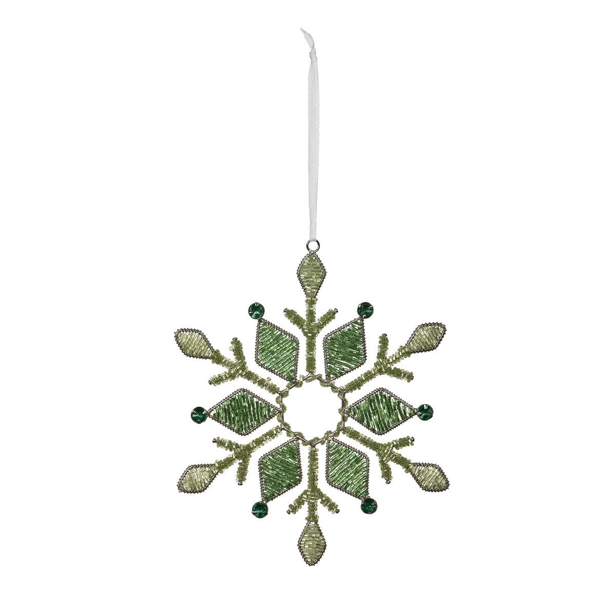Whimsical Glass Beaded Kaleidoscope Ornament, 2 Assorted Styles style shot 2