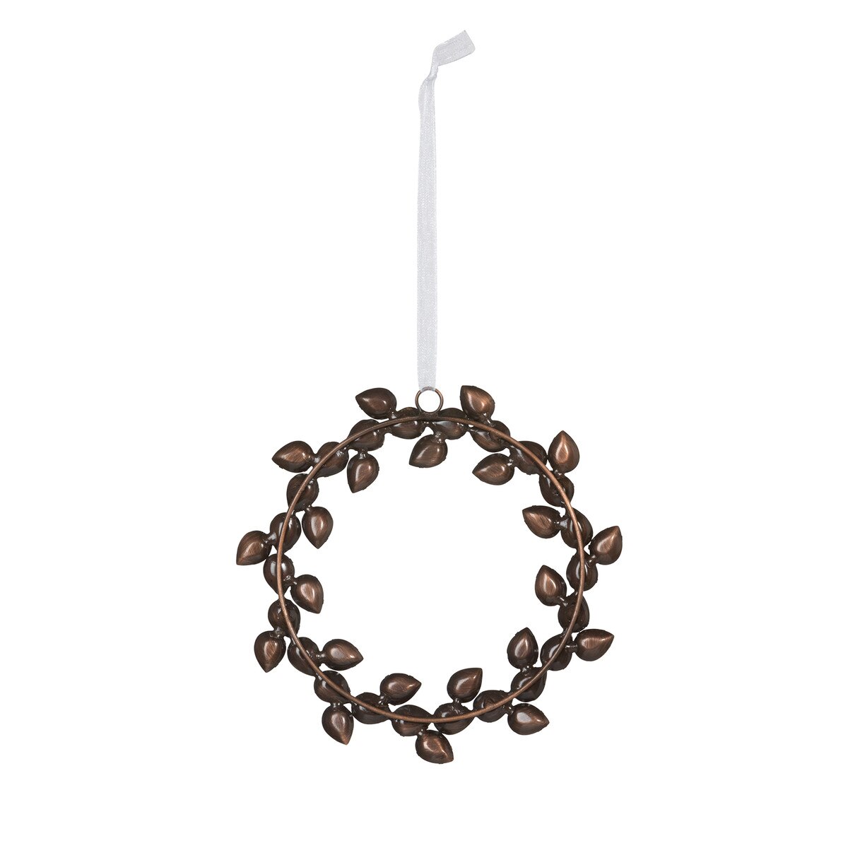 Antique Silver Gem Wreath Ornament style shot 2