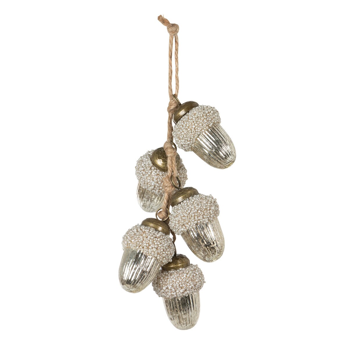 Frosty Glass Acorn Bundle Ornament style shot 2