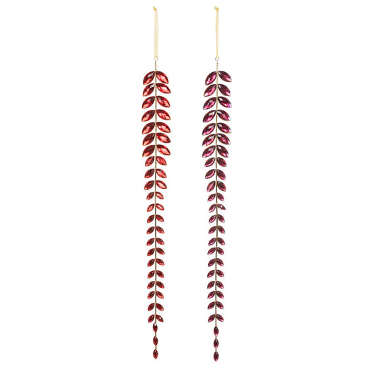 Ruby Gem Vining Drop Ornament, 2 Assorted Styles style shot 1