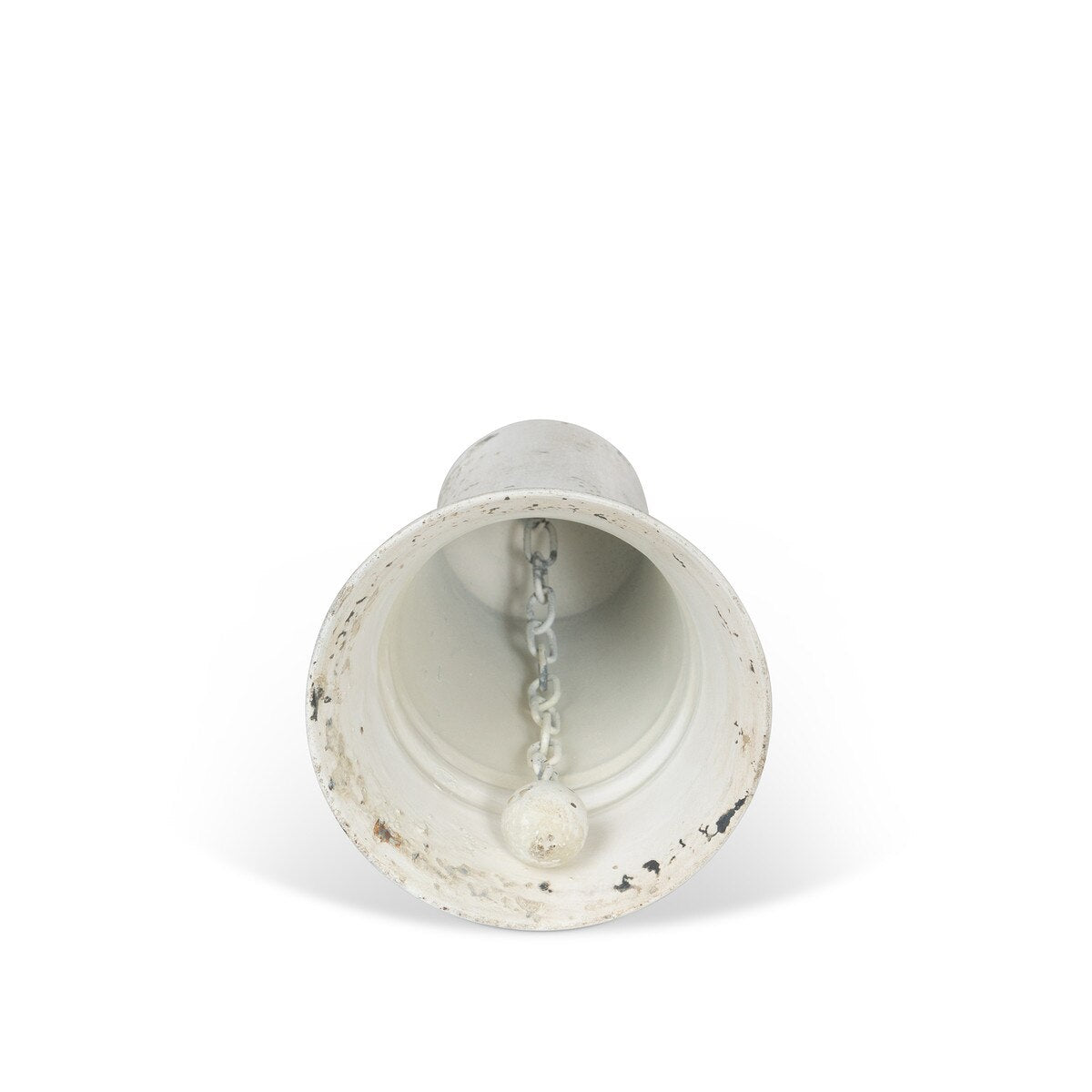 Carillon Antique White Metal Bell, 8" style shot 2
