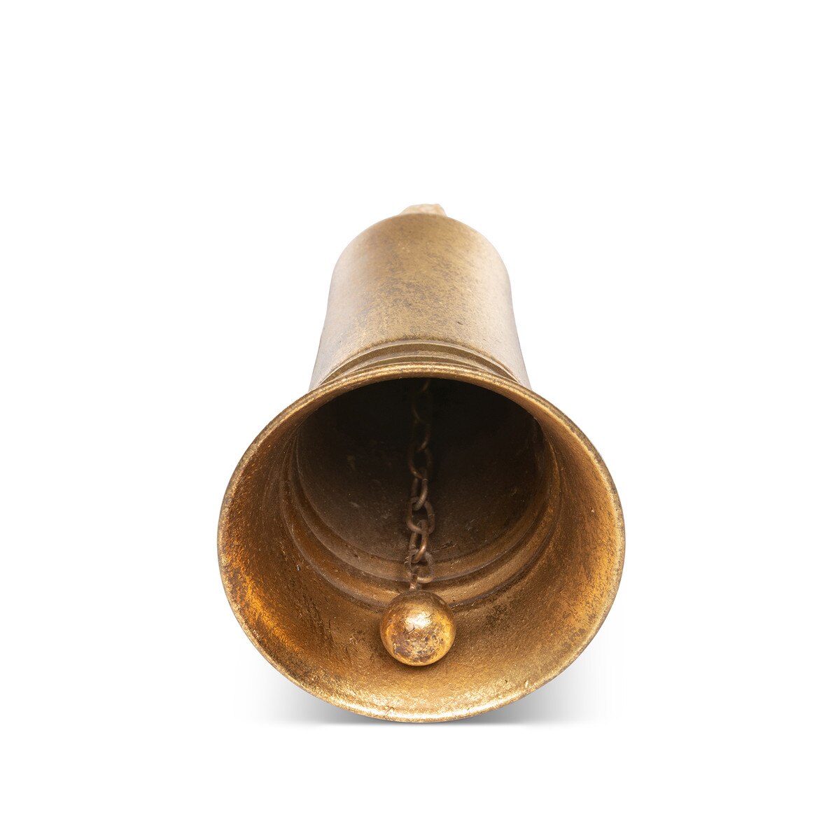 Carillon Antique Gold  Metal Bell, 8" style shot 2
