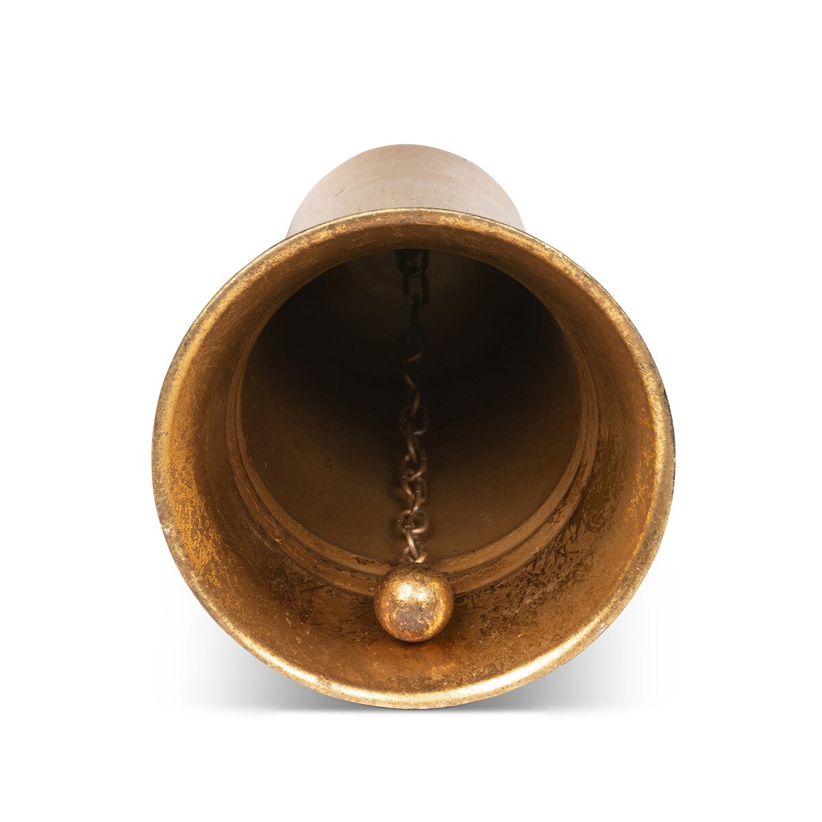 Carillon Antique Gold  Metal Bell, 10" style shot 2