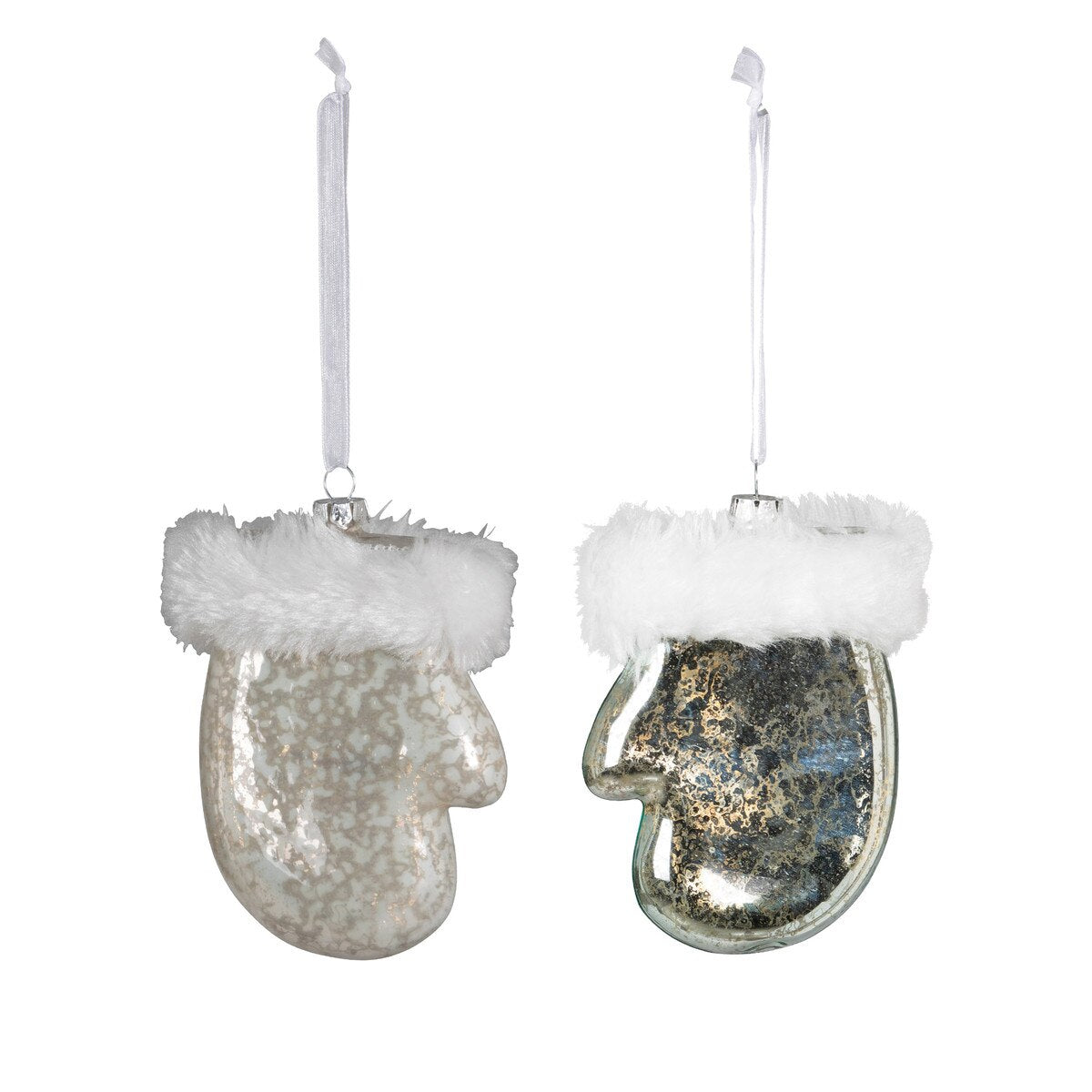 Northern Lights Glass Mitten Ornament, 2 Assorted Styles style shot 1