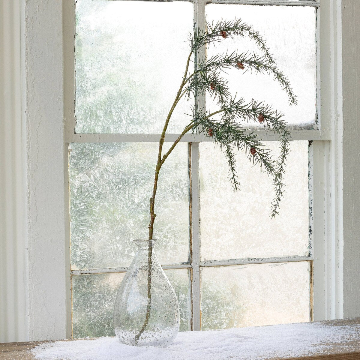 Frosted Weeping Pine Spray