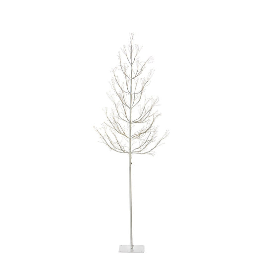Winter White Adjustable Height LED Lighted Tree, 5-6' style shot 1