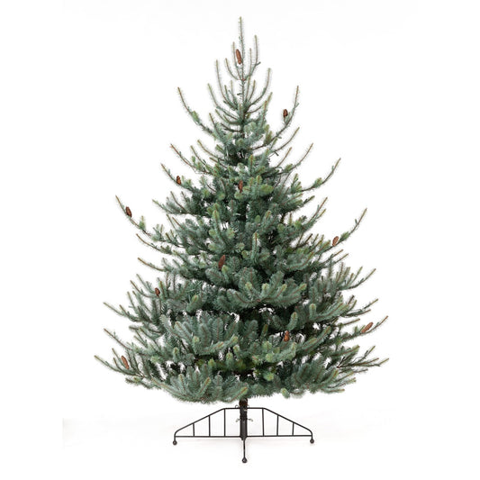 Park Hill Blue Spruce Half Christmas Tree, 7.5' style shot 1