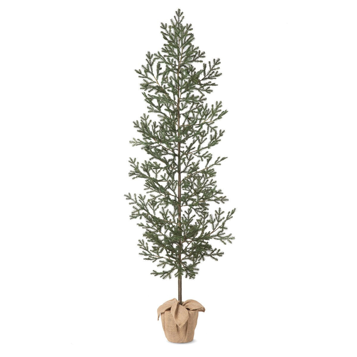 Noble Fir Front Porch Tree in Burlap Bag, 90" style shot 1