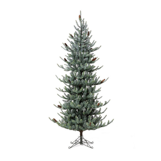 Park Hill Blue Spruce Slim Christmas Tree, 7.5' style shot 1