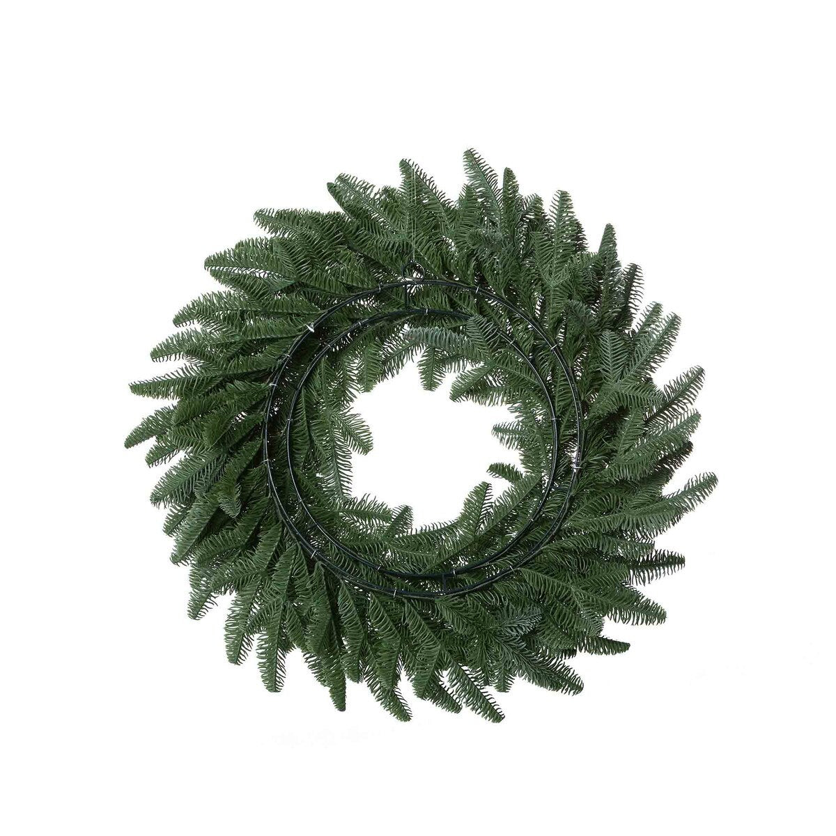 Frosted Noble Fir Wreath style shot 2
