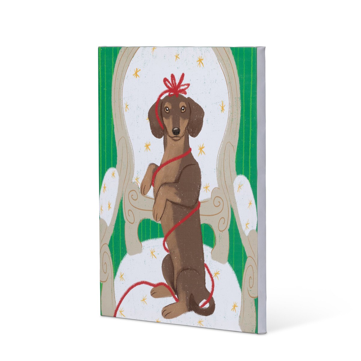 Holiday Dachshund Canvas Print style shot 2
