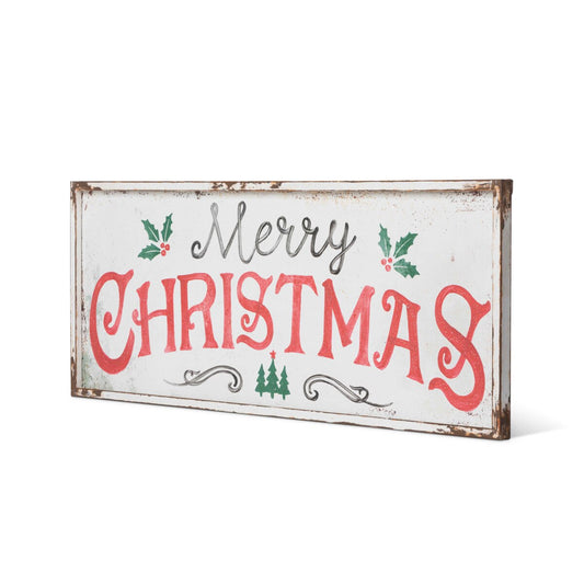Merry Christmas Iron Plaque style shot 1