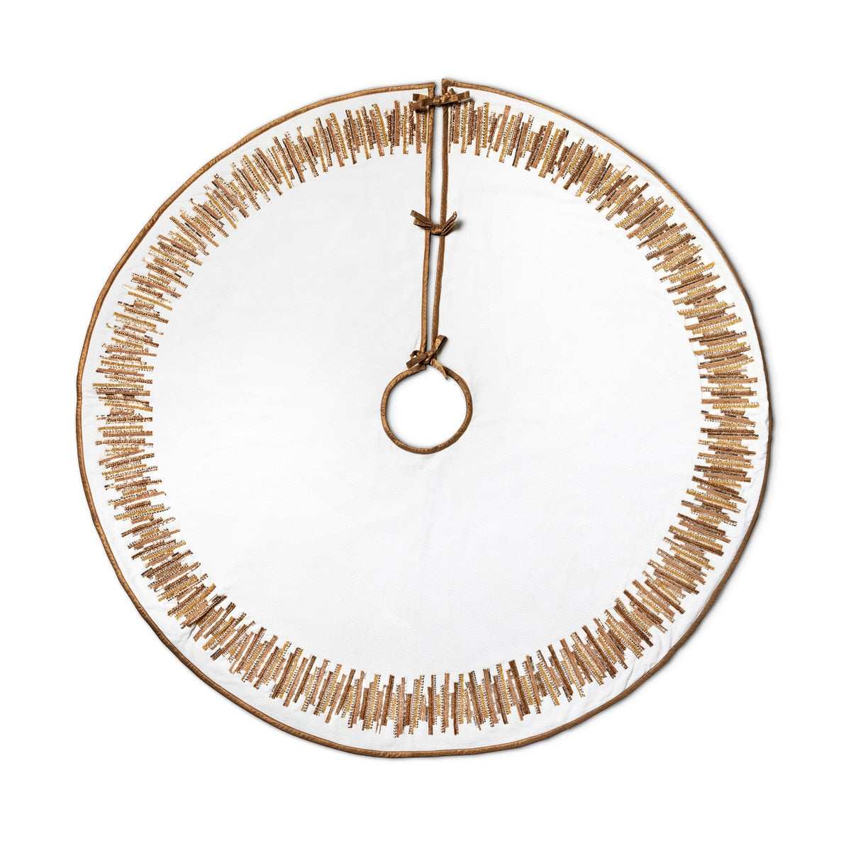 Golden Splendor Velvet Tree Skirt style shot 1