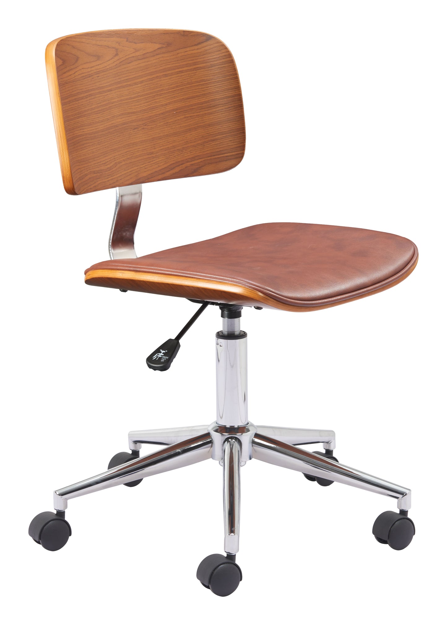 Duravel Office Chair Brown style shot 1