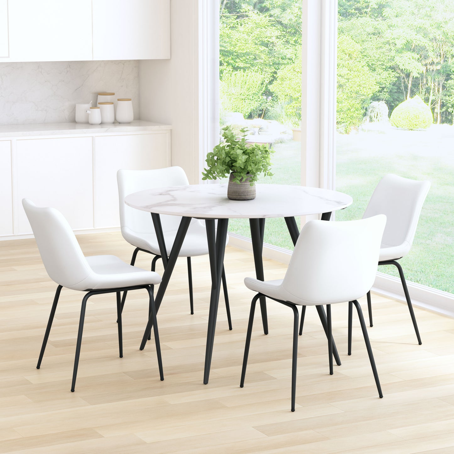 Byron Dining Chair (Set of 2) White style shot 1