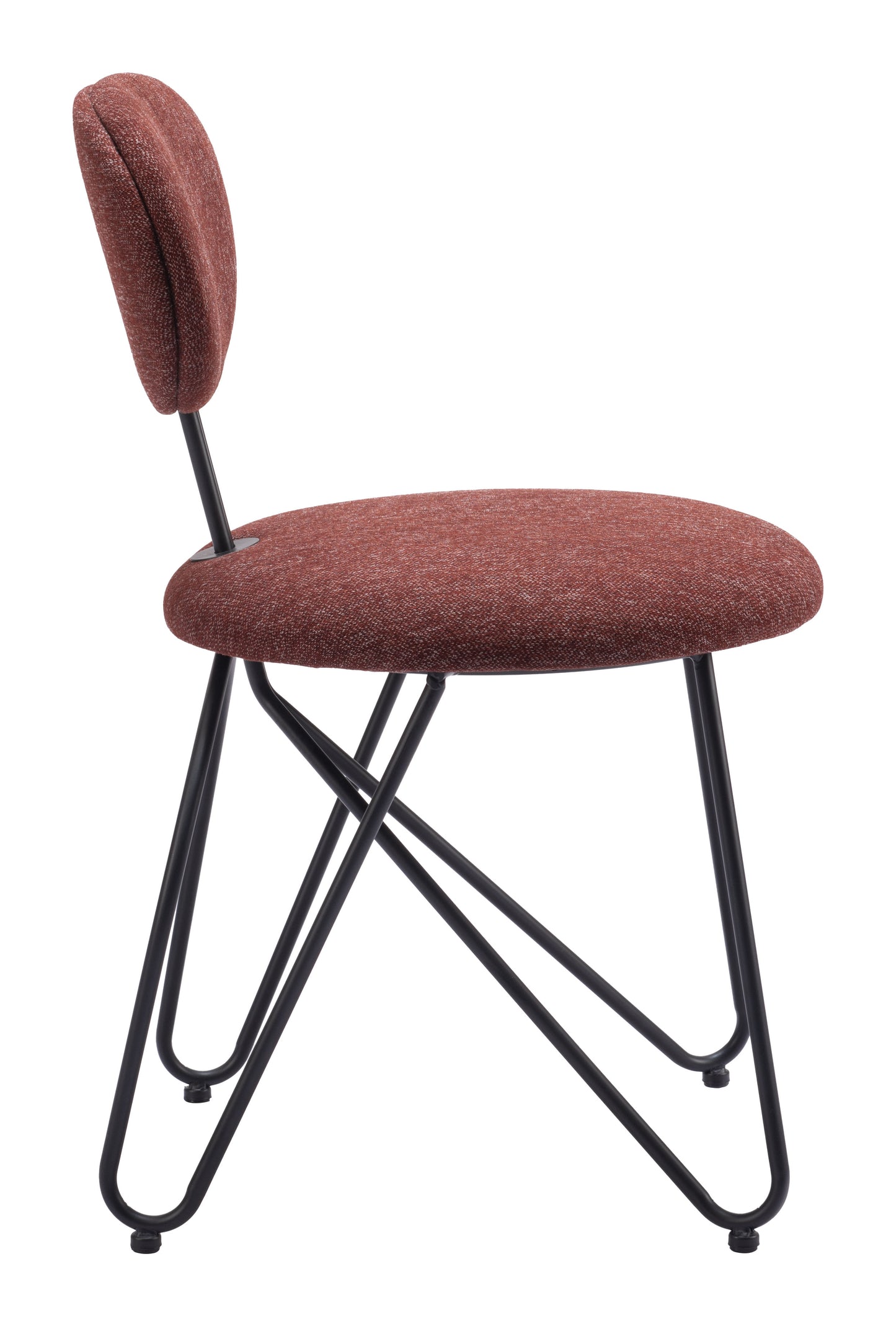 Novi Dining Chair (Set of 2) Maroon Brown style shot 1