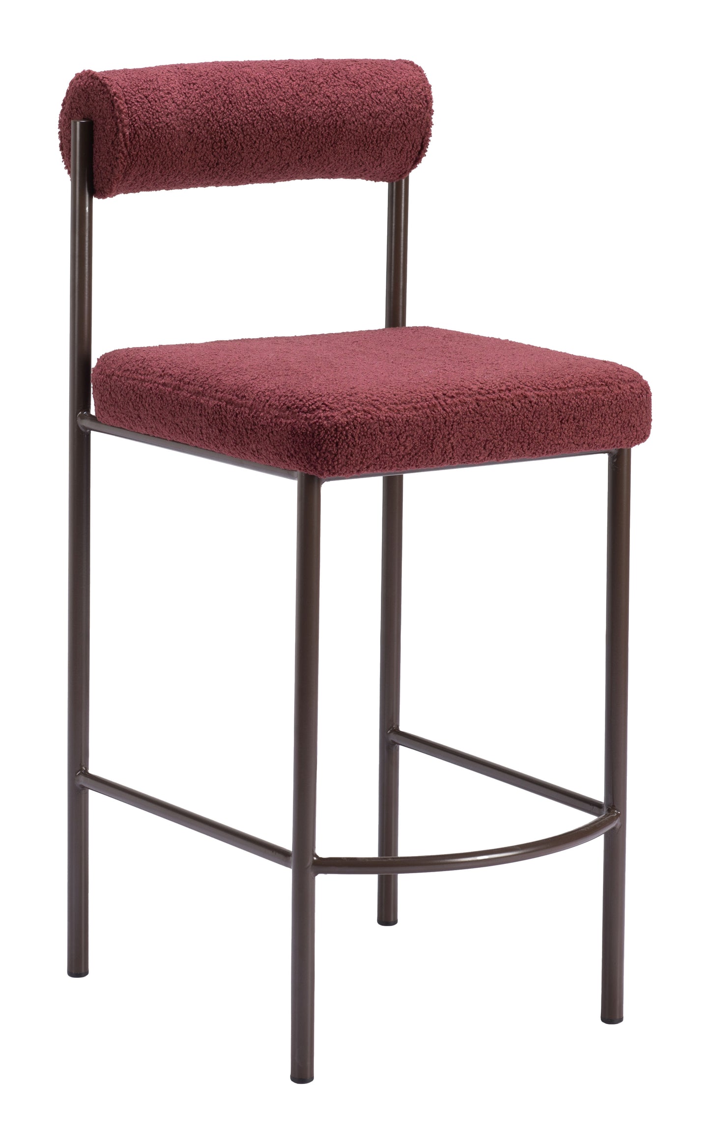 Livorno Counter Stool (Set of 2) Red & Bronze style shot 1