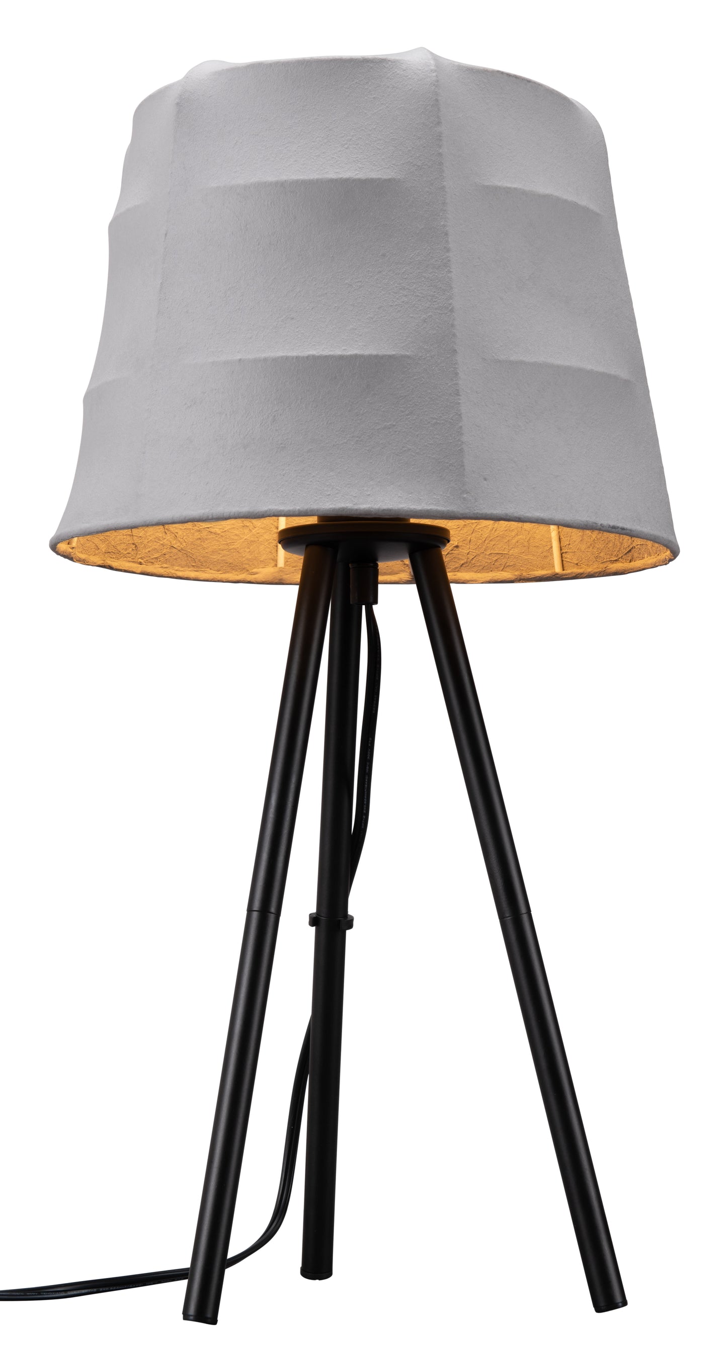 Mozzi Table Lamp Gray & Black style shot 1