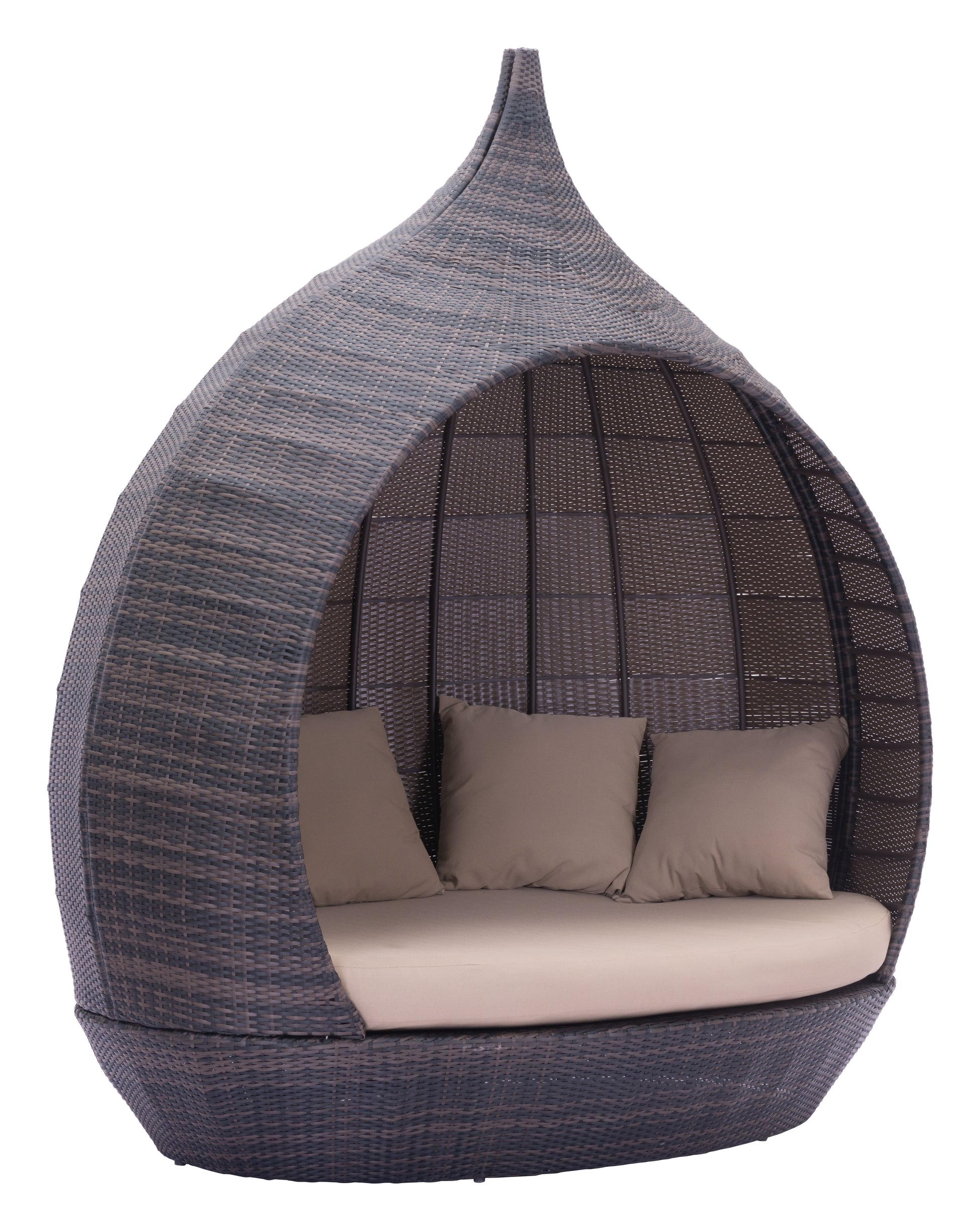 Martinique Beach Daybed Brown & Beige style shot 2