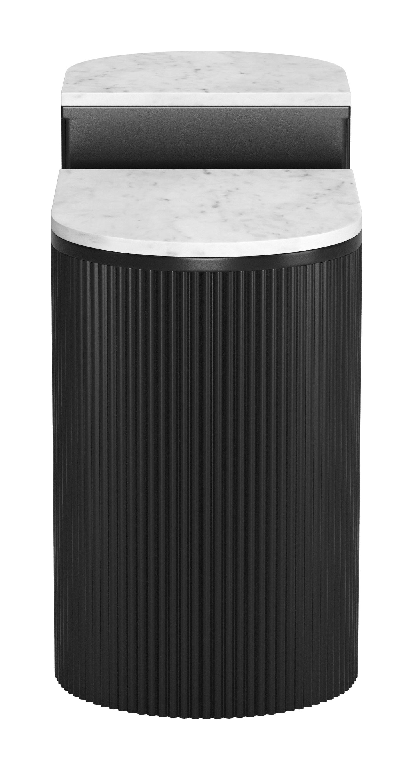 Ormara Side Table Set (2-Piece) White & Black style shot 1
