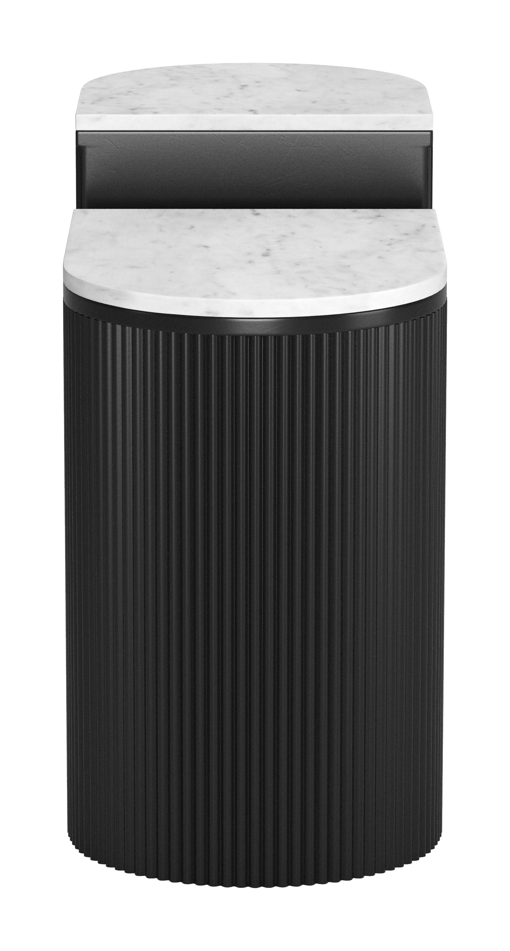 Ormara Side Table Set (2-Piece) White & Black style shot 1