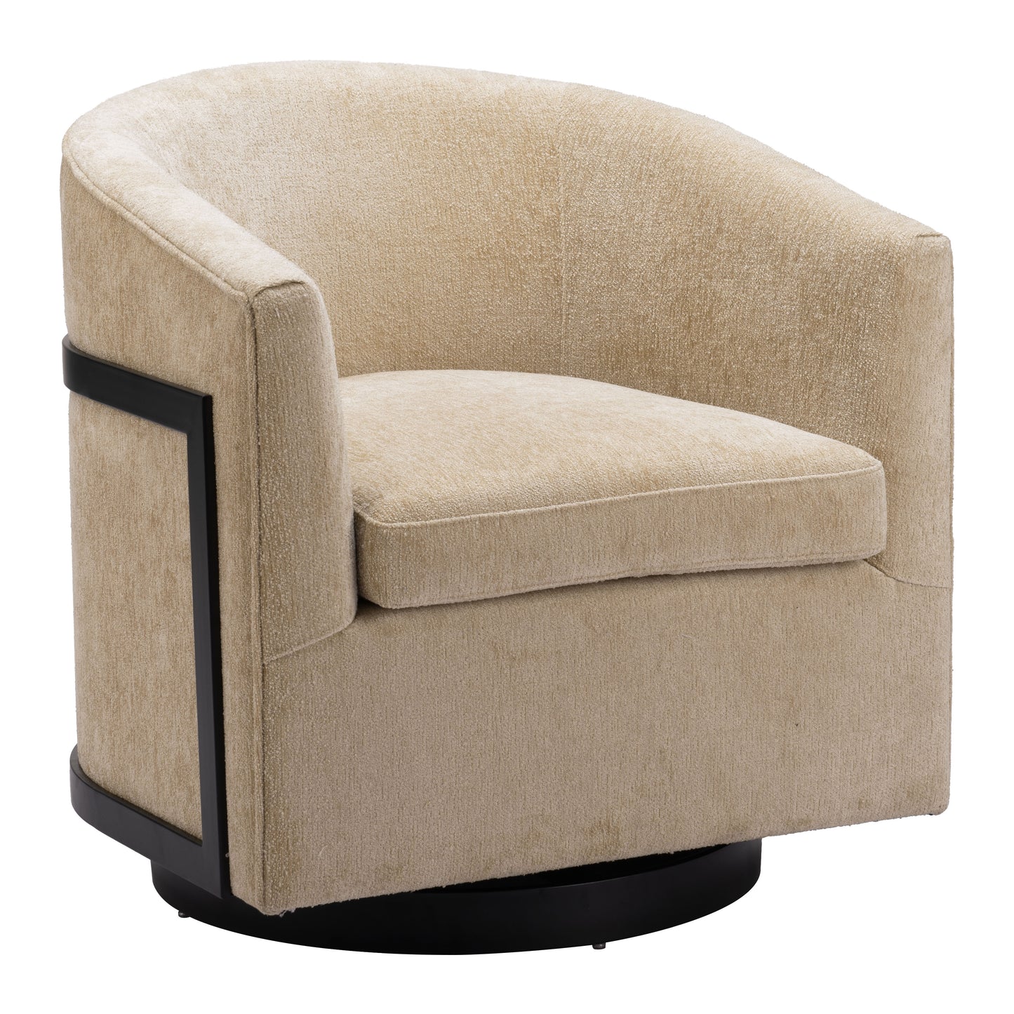 Hanko Swivel Chair Golden Beige style shot 2