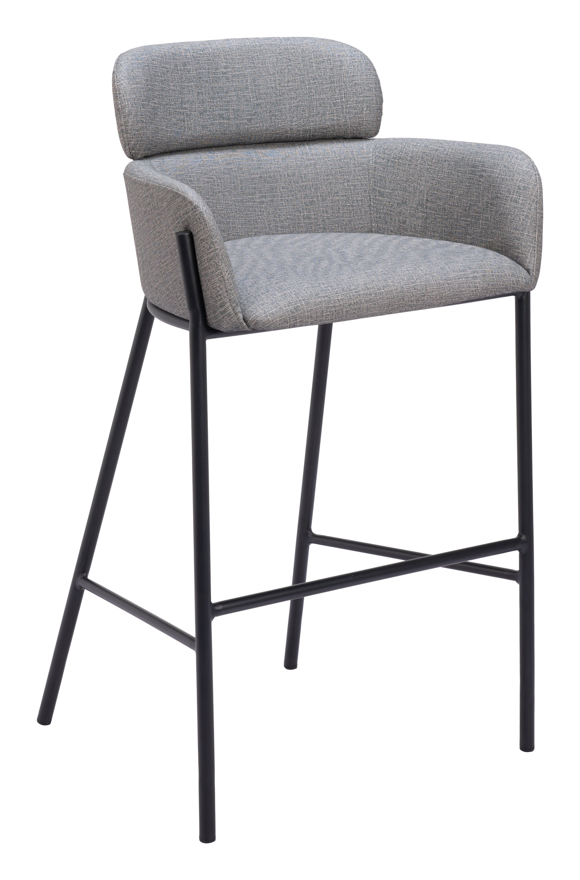 Bremor Barstool Slate Gray style shot 1