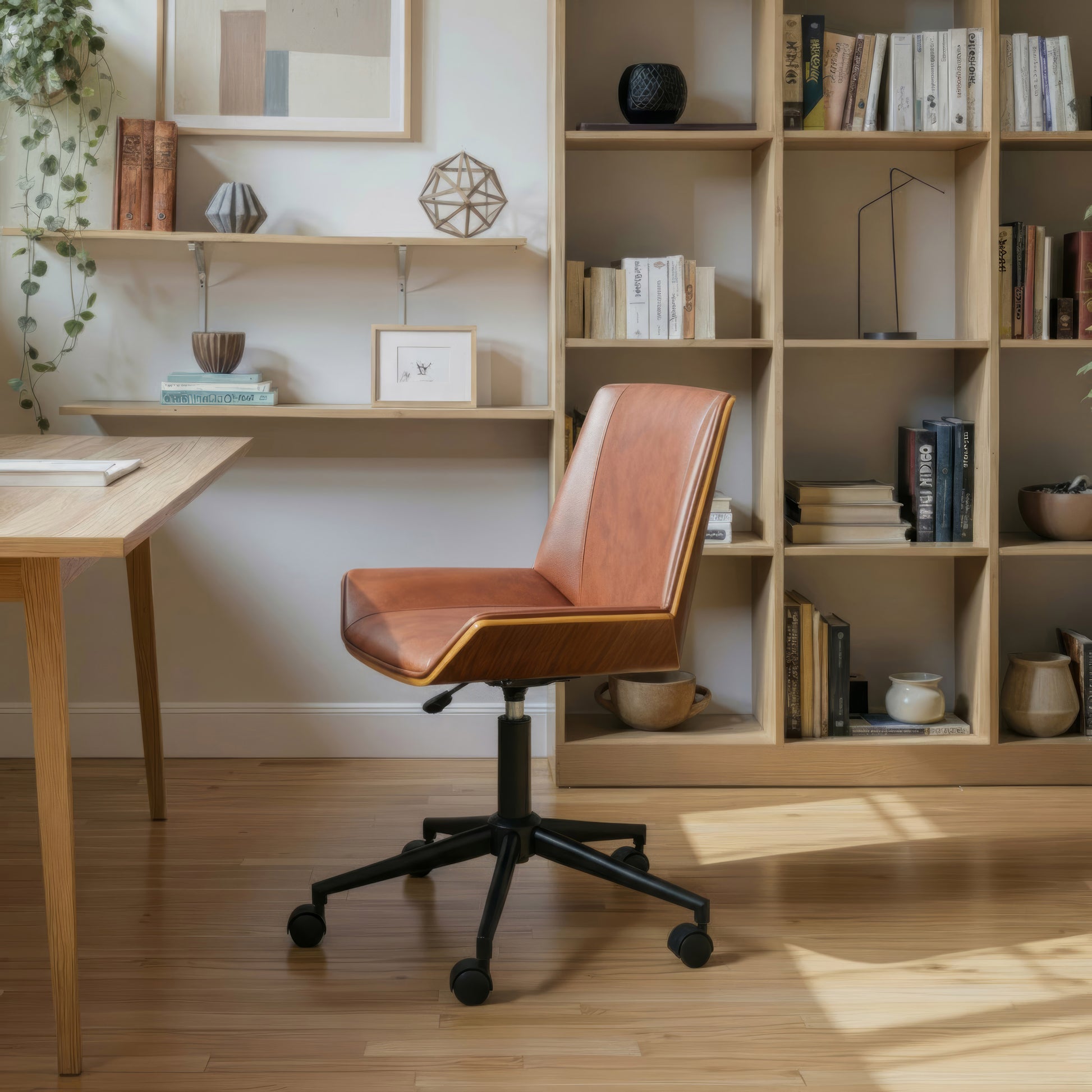 Maker Office Chair Brown style shot 1