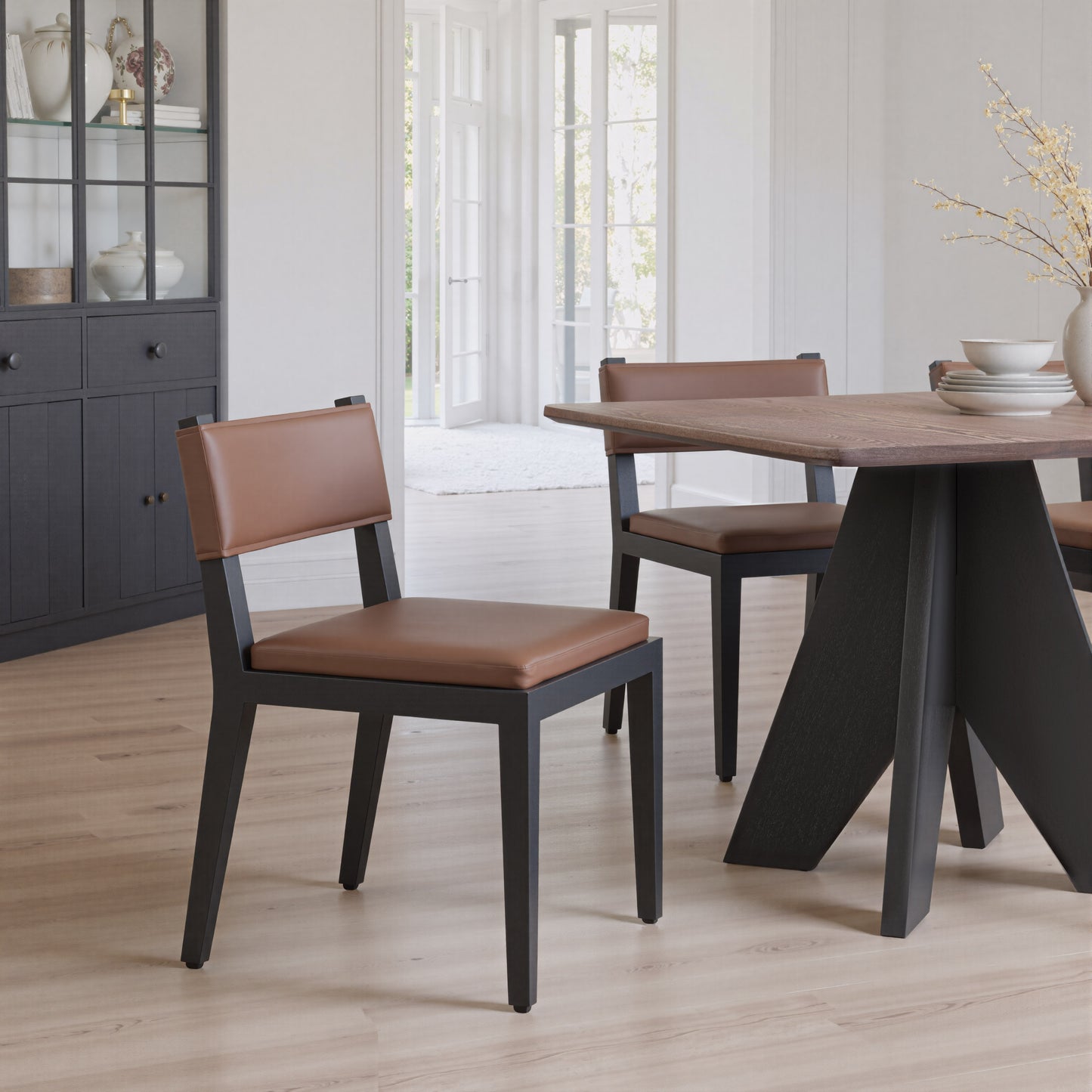 Roxas Dining Chair (Set of 2) Brown
