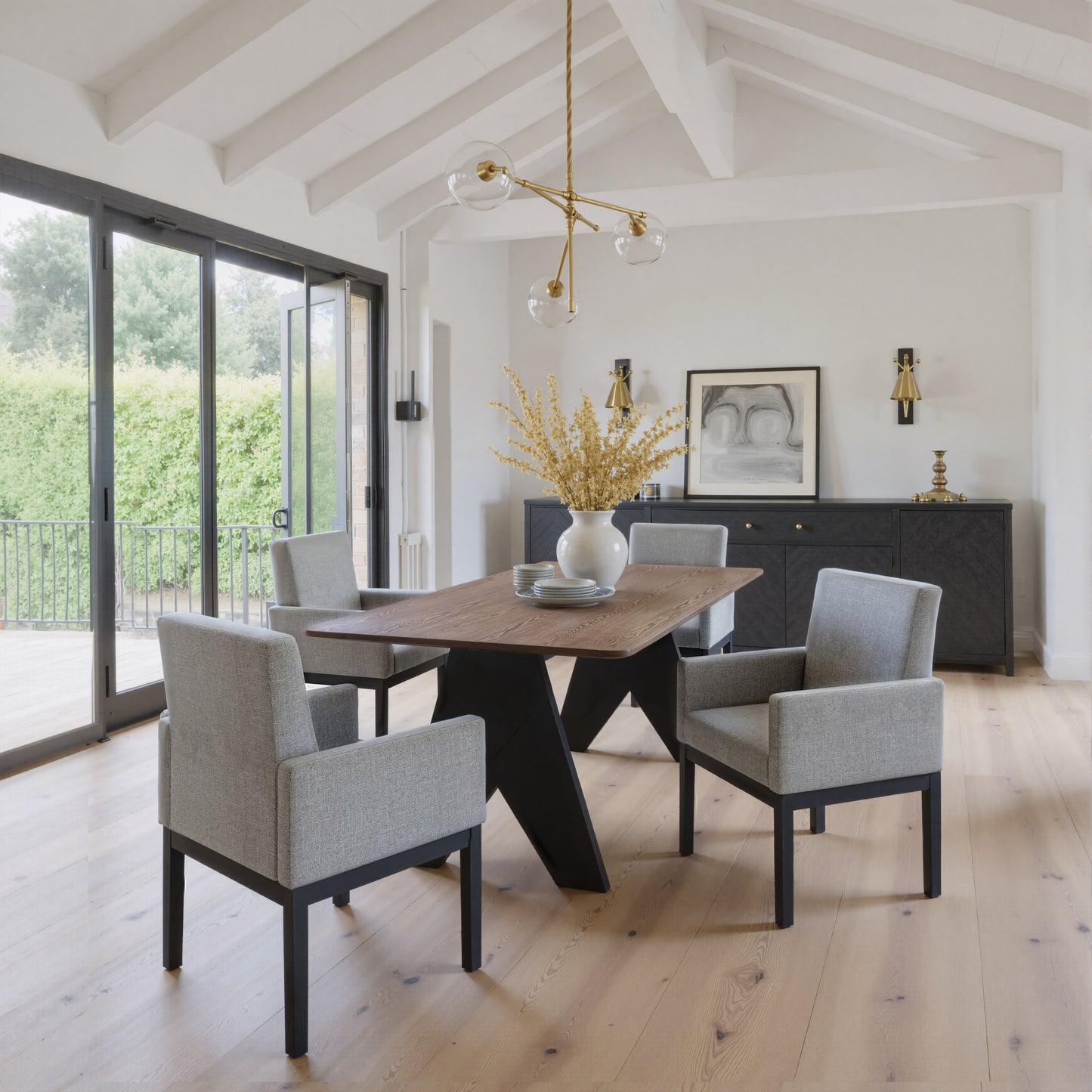 Senzil Dining Chair Gray style shot 1