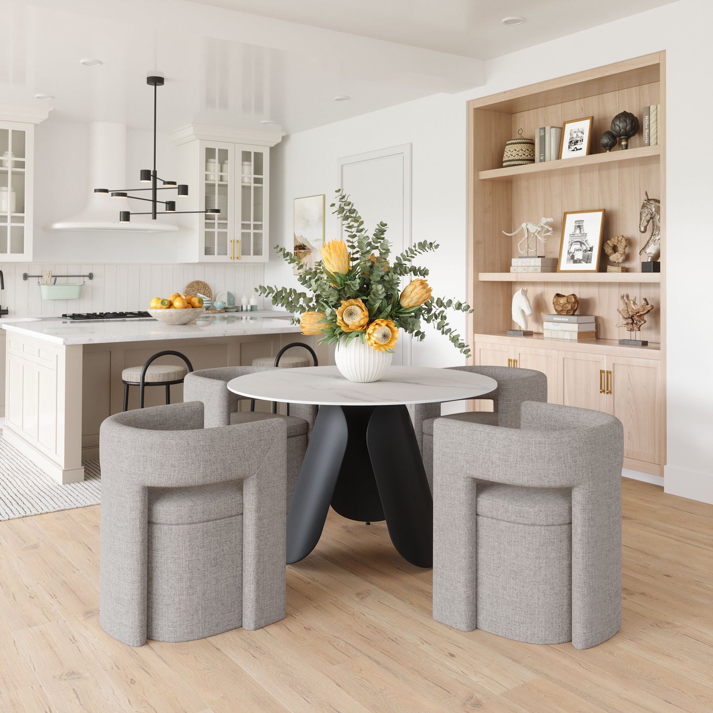 Papua Dining Chair Gray style shot 1