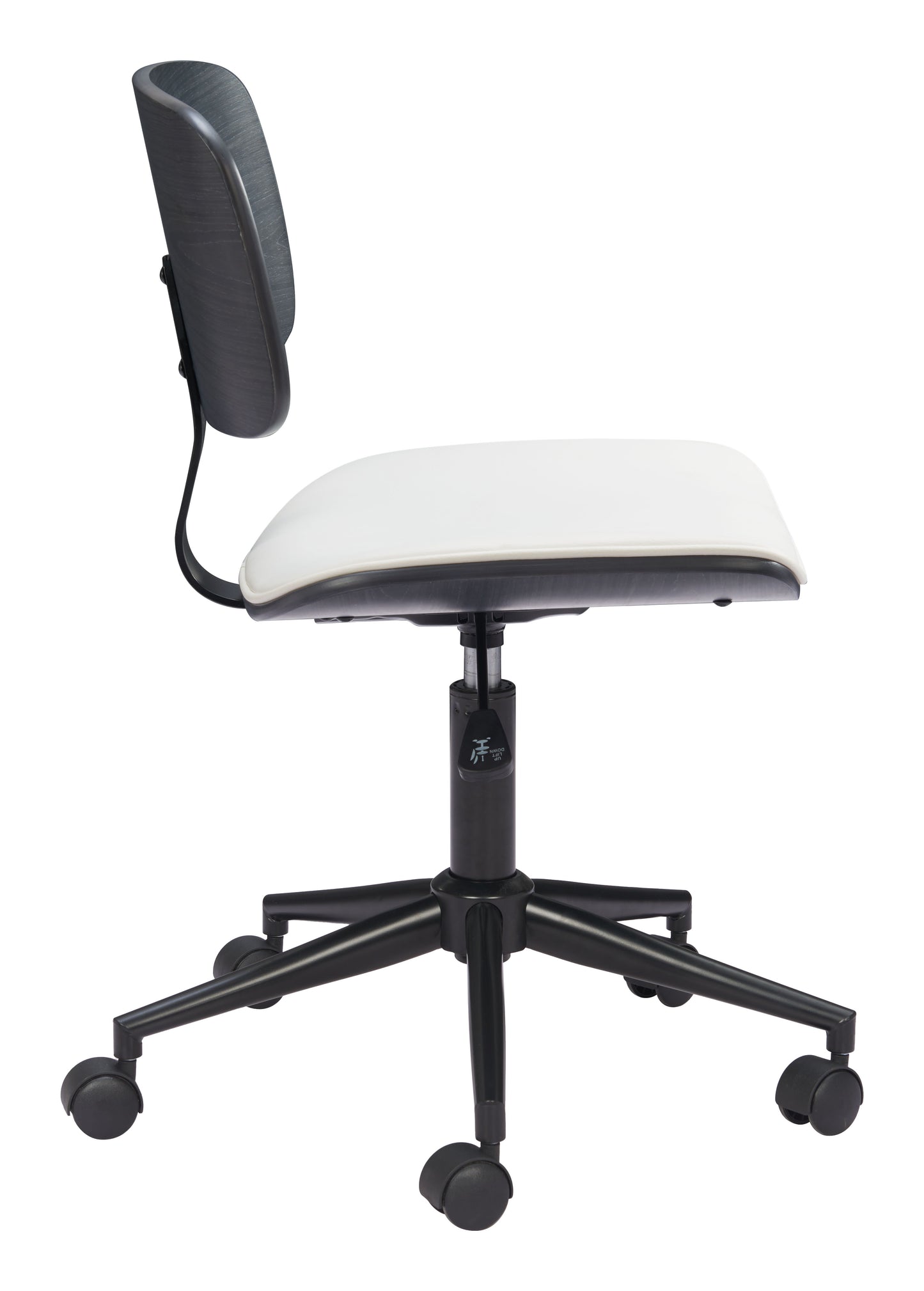 Duravel Office Chair White & Black style shot 2