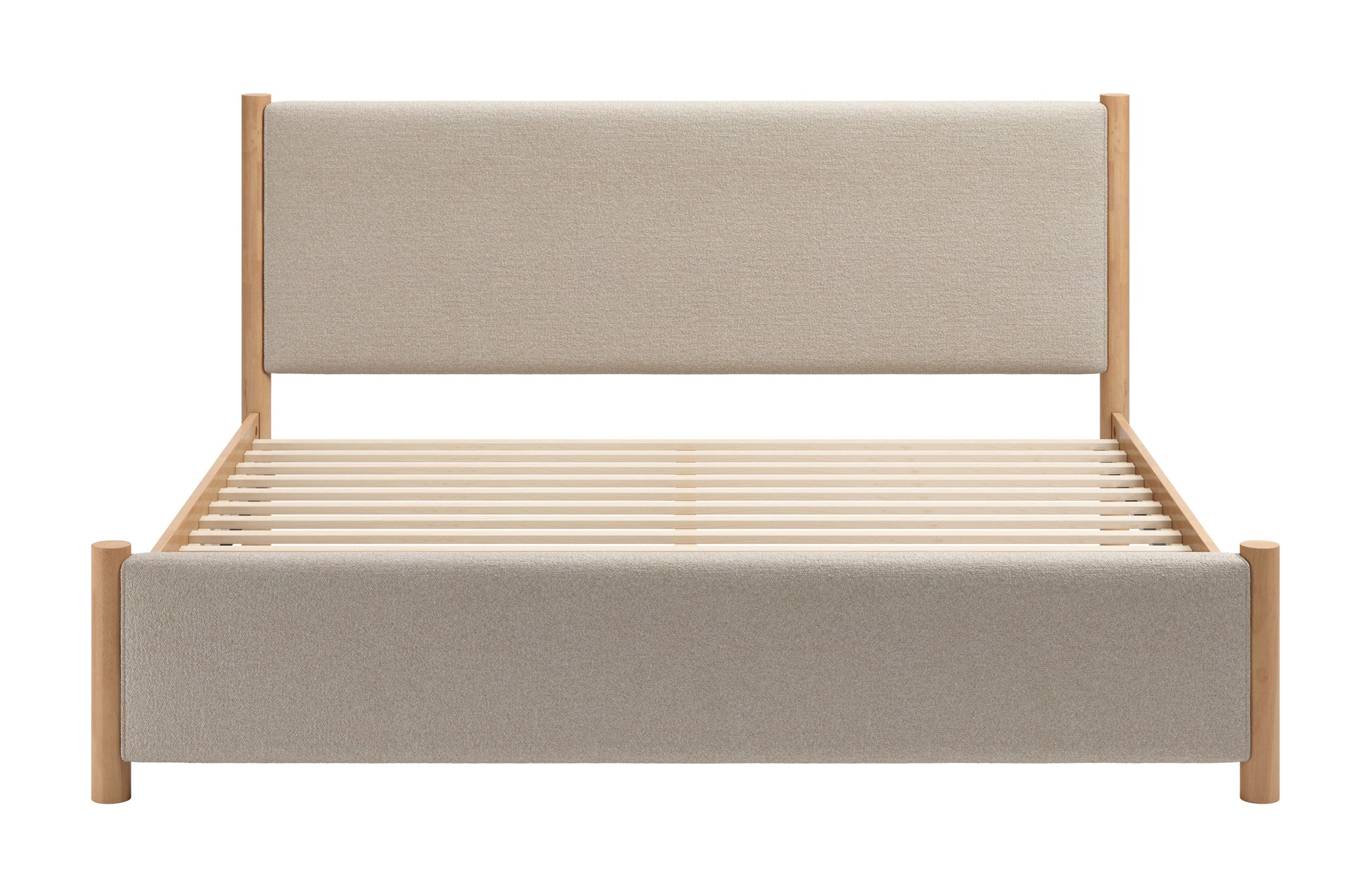 Hadi King Bed Beige & Natural style shot 2