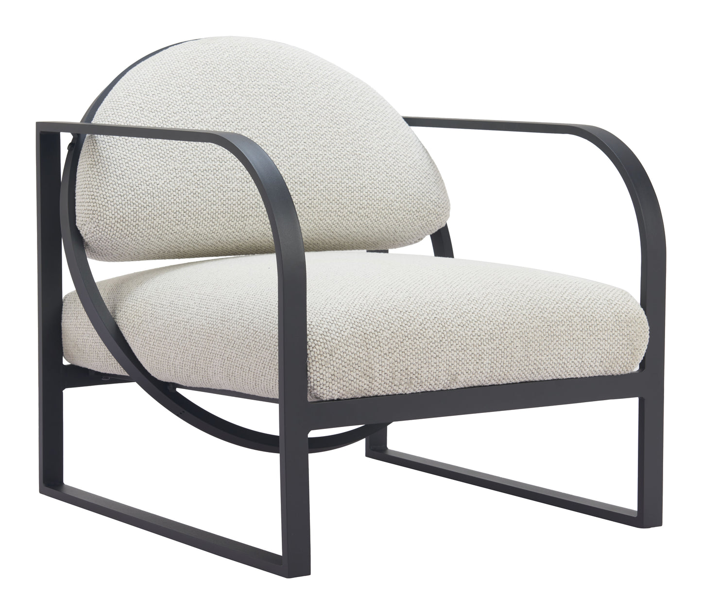 Flakt Accent Chair Ivory style shot 2