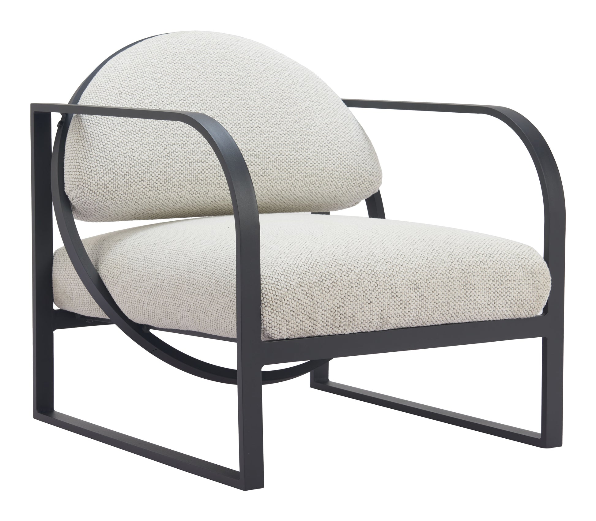 Flakt Accent Chair Ivory style shot 2