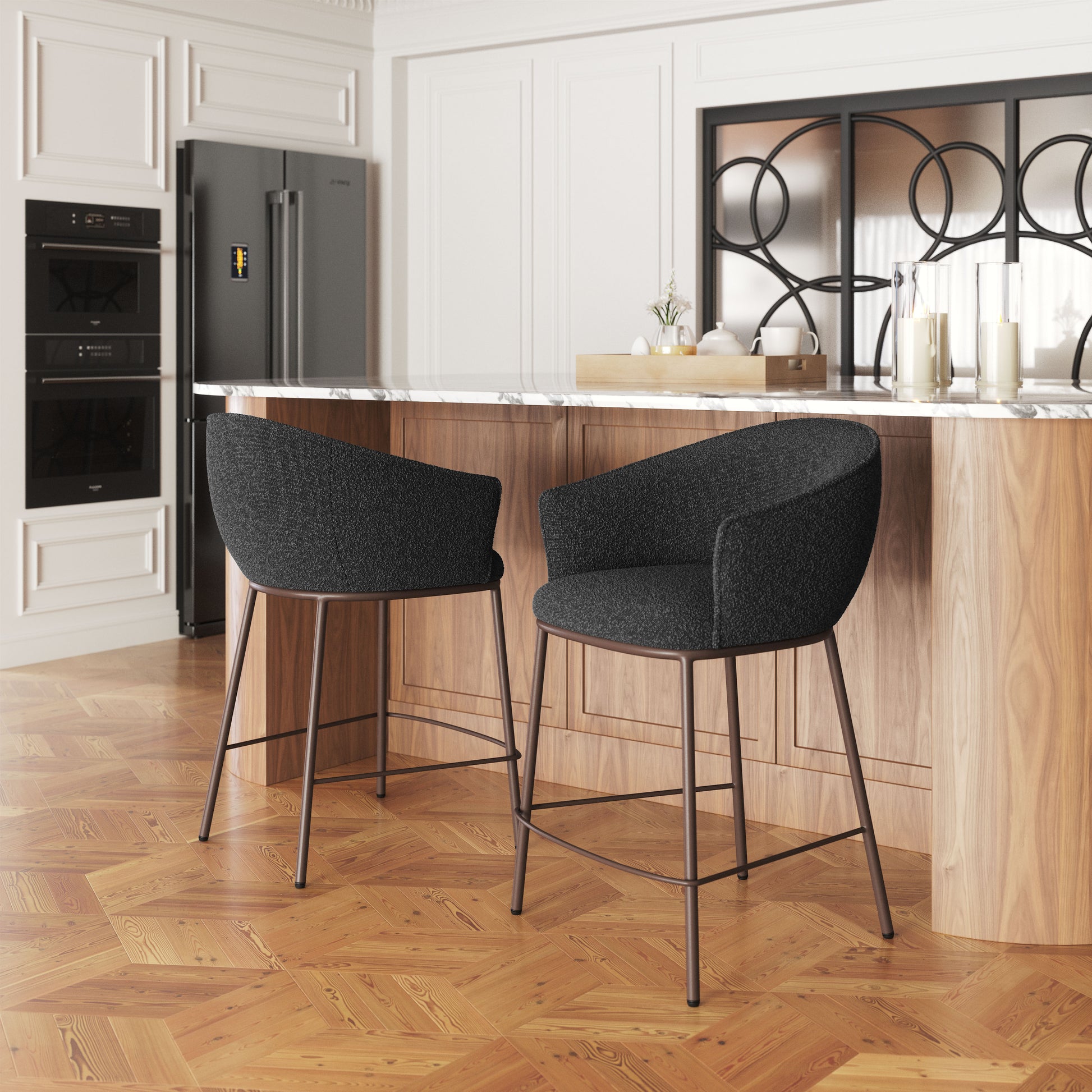 Essen Counter Stool Black & Bronze style shot 1