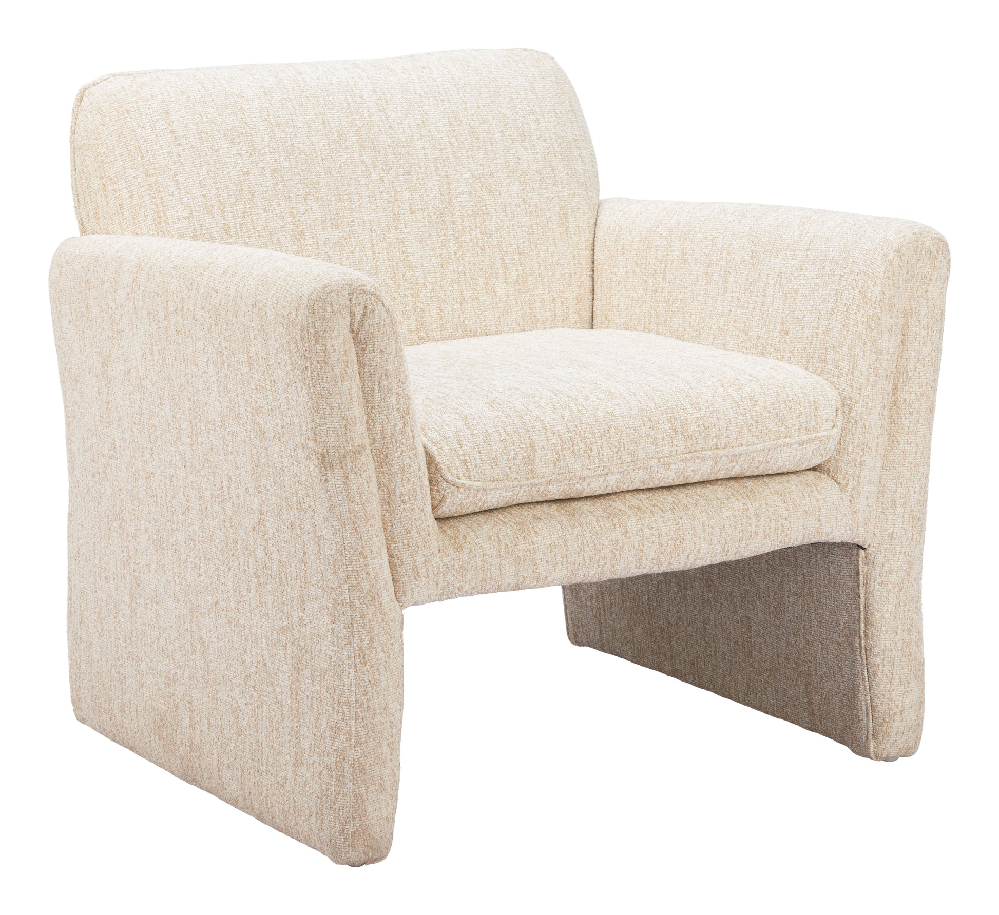 Dobra Accent Chair Oatmeal Beige style shot 1