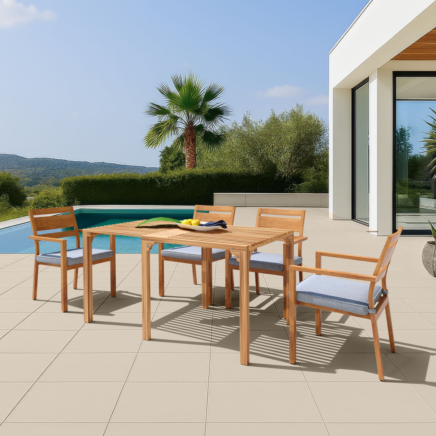 Riviera Extendable Dining Table Natural