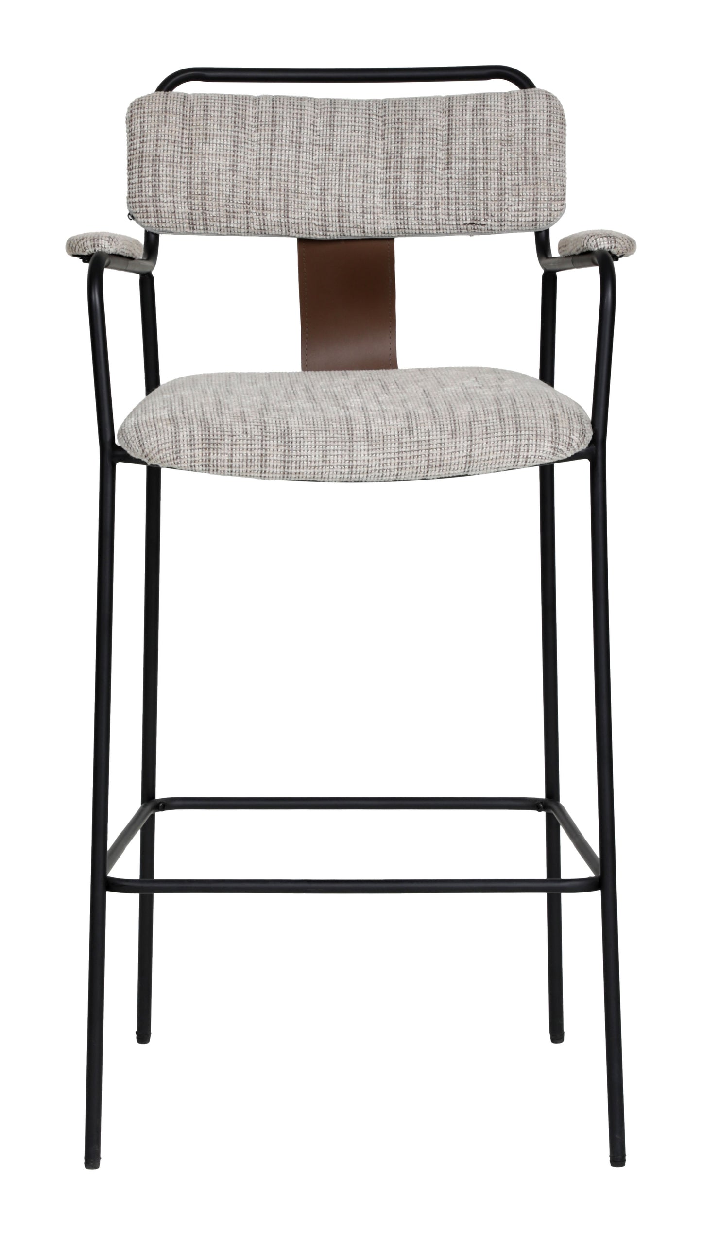 Couva Barstool (Set of 2) Gray Tweed style shot 2