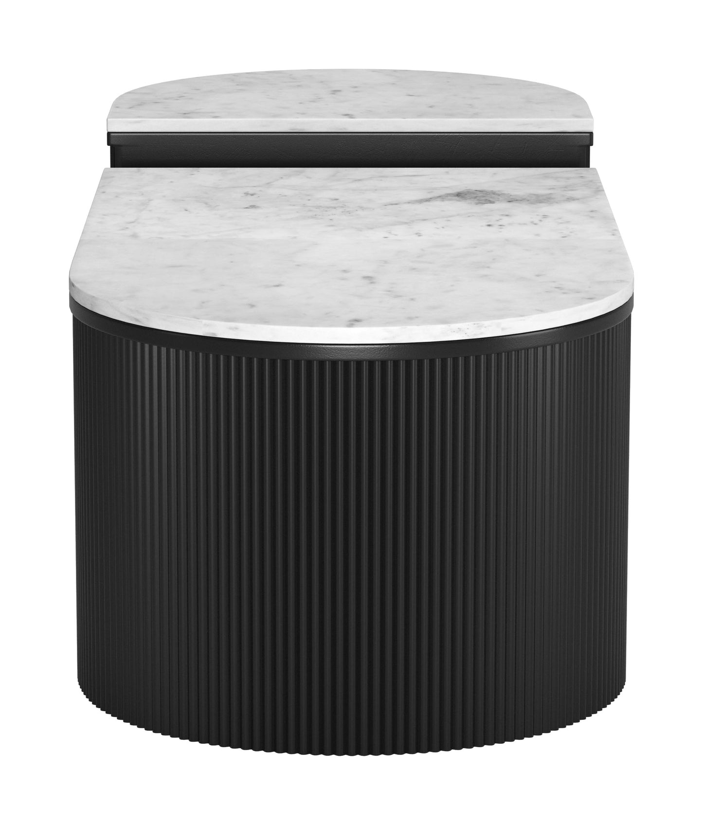 Ormara Coffee Table Set (2-Piece) White & Black style shot 1