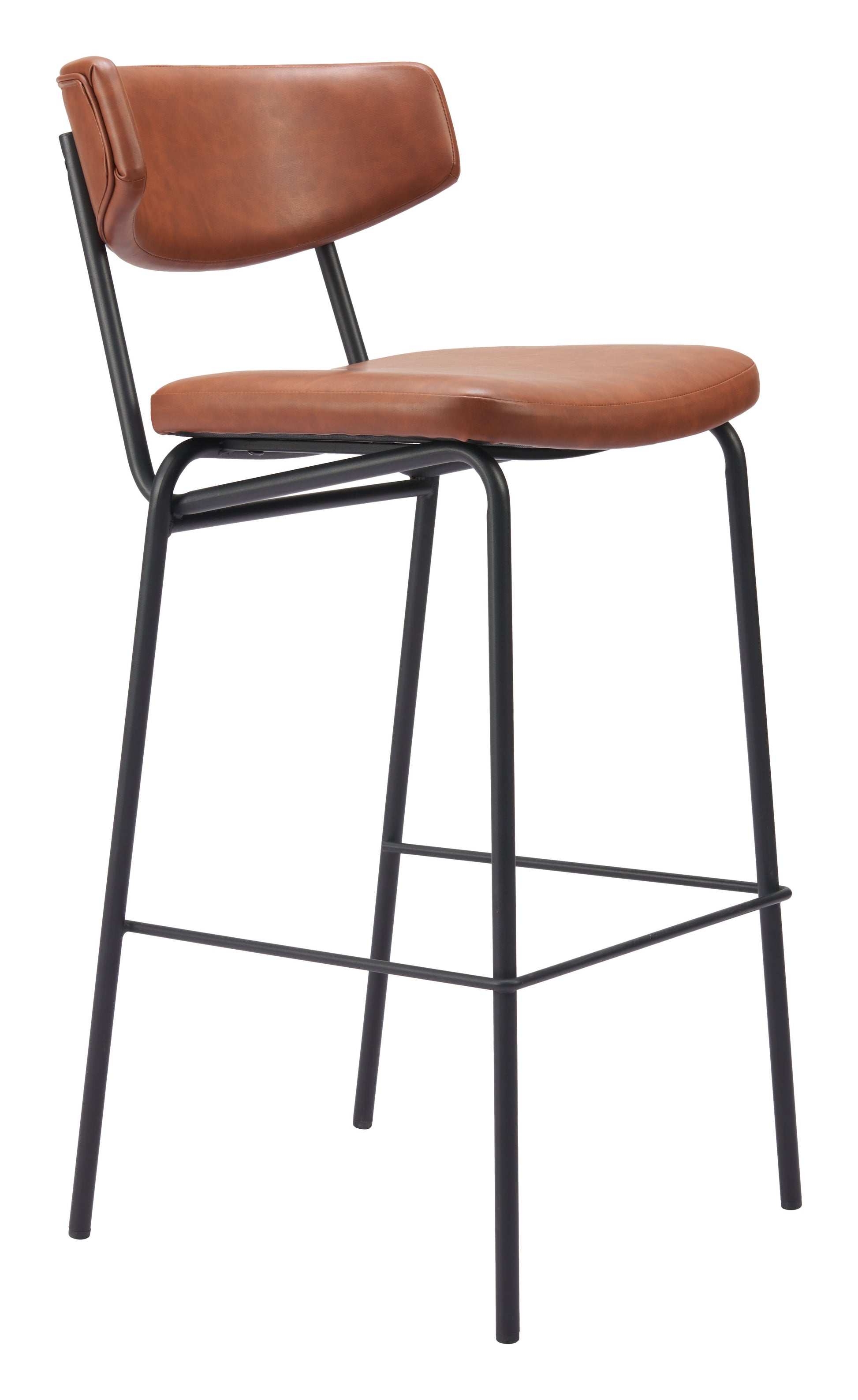 Charon Barstool (Set of 2) Vintage Brown style shot 1